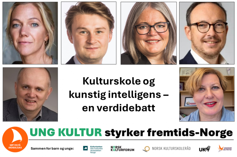 Bilder av debattantene.